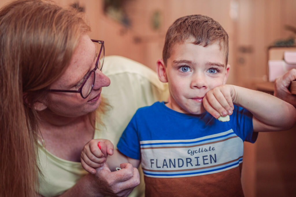 Liesbeth met zoontje Finn